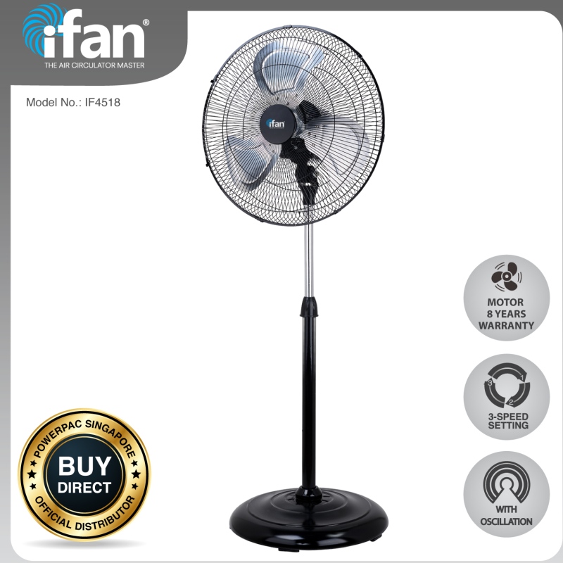 iFan - PowerPac 18 Inch Industrial Stand Fan 120W (IF4518) Stocks Appliances (Available Stocks)