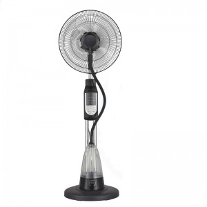 Latest 16inch water cold stand fan with remote contronal function 3 Speed Adjustable Misting Fan