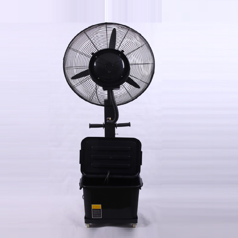 26inch adjustable new style rechargeable factory mist fan water stand industrial mist fan,water outdoor mist fan