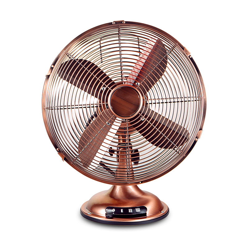 12 inch hot sell retro metal desk table fan with high velocity