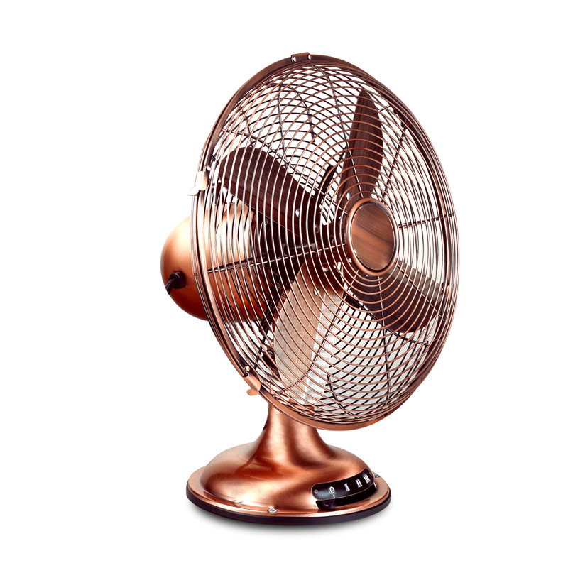 12 inch hot sell retro metal desk table fan with high velocity