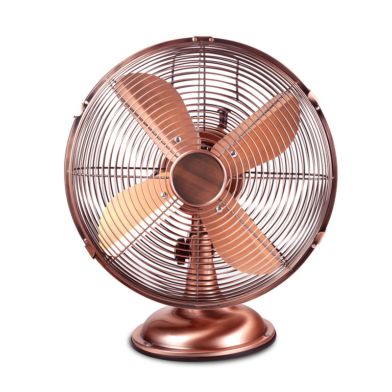 12 inch hot sell EU retro metal desk table Unique fan with high velocity