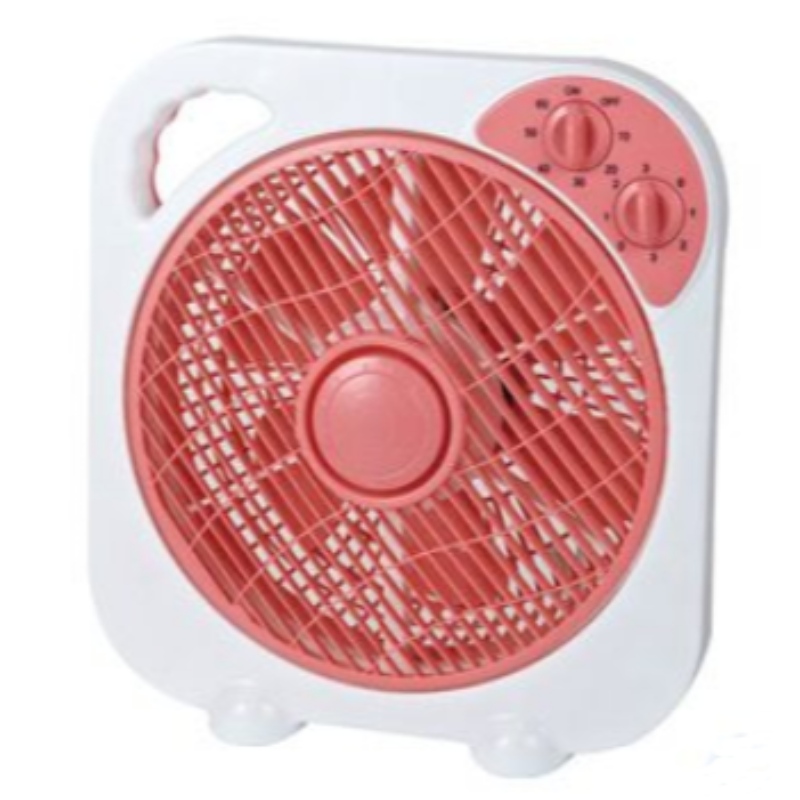 small portable box fan with timer for air cooling