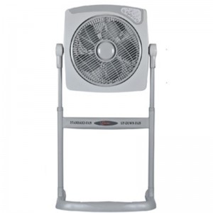 12 inch ABS plastic electric box fan with two ways stand