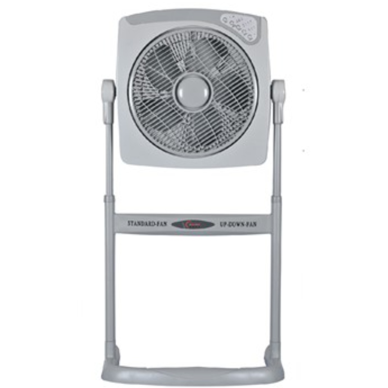 12 inch ABS plastic electric box fan with two ways stand